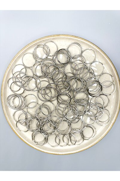 Egem aksesuar 100 сребърни ключодържатели Макраме ключодържател сив