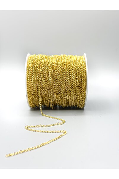 Egem aksesuar سلسلة ربط سوار قلادة ذهبية 0.6 مم 10 متر