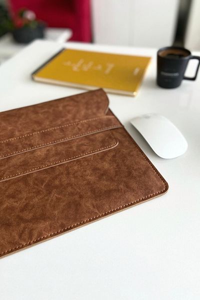 DK LEATHER Pu Leather 13 13,3 ιντσών θήκη φορητού υπολογιστή για Macbook Air Pro Portfolio χαρτοφύλακα