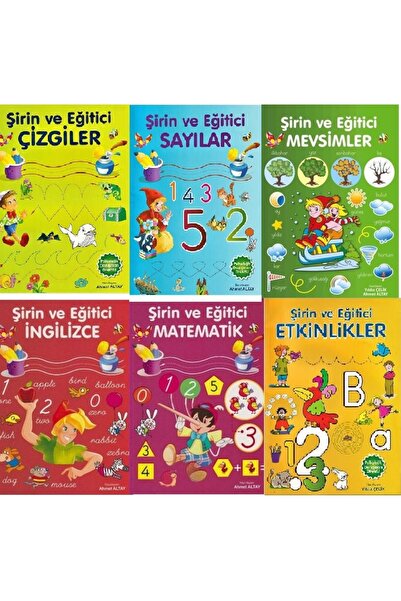 Parıltı Yayıncılık مجموعة كتب تعليمية وتعليمية لطيفة وتعليمية مكونة من 6 كتب ...