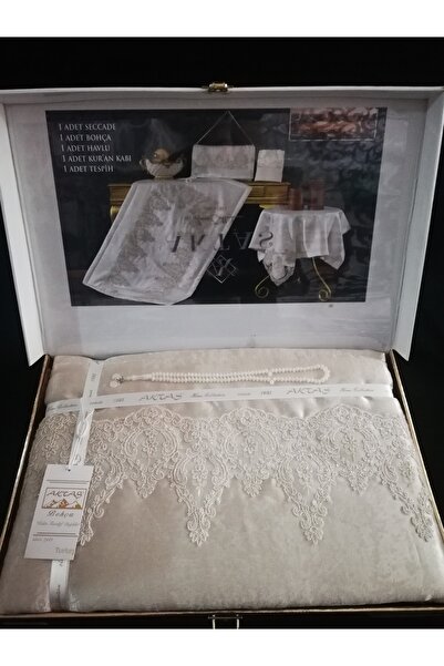 AKTAŞ ÇEYİZ Dowry Gift Prayer Rug Set