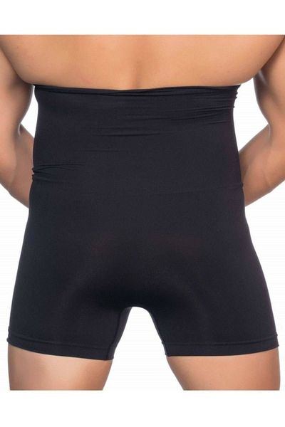 MİSTİRİK Danni Model Abdominal Flattening Belly Melting Men's Boxer Belly Concealing Boxer Black Color