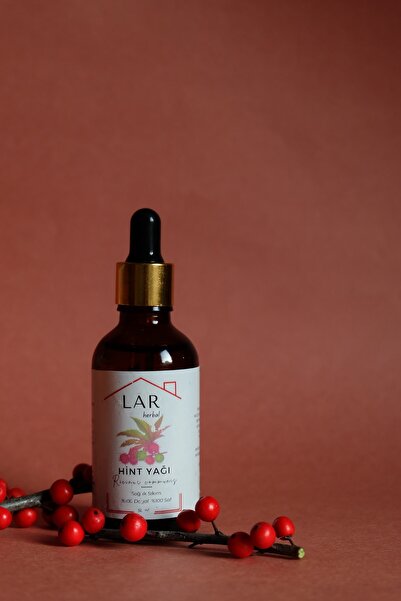 LAR Herbal %100 Doğal&saf Soğuk Sıkım Hint Yağı-50 ml