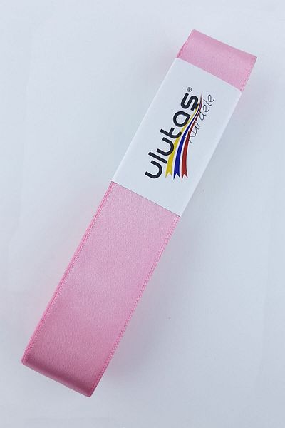 Ulutaş Στολίδια Υλικά Baby Pink Satin Κορδέλα Πλάτος 3 cm 1 Μπάλα 10 μέτρα