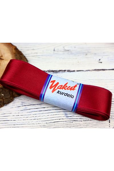 YAKUT Διακοσμητικά Υλικά Σατέν Κορδέλα 4 εκ. Claret Red 5 μέτρα