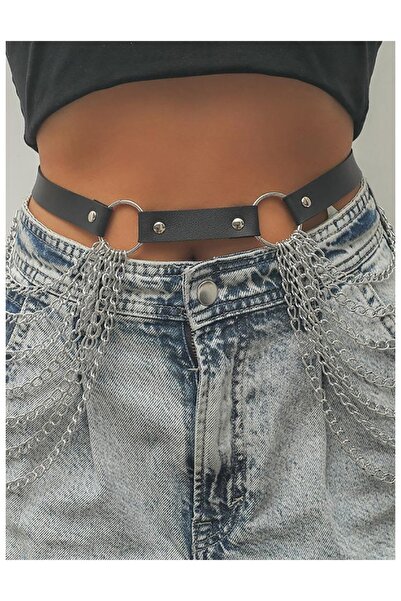 oldskoolbutik Curea de lanț din piele