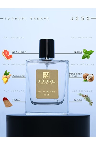 JOURE PERFUME J250 - Ferah Amber Odunsu Kokulu 50ml Kalıcı Edp Erkek Parfüm