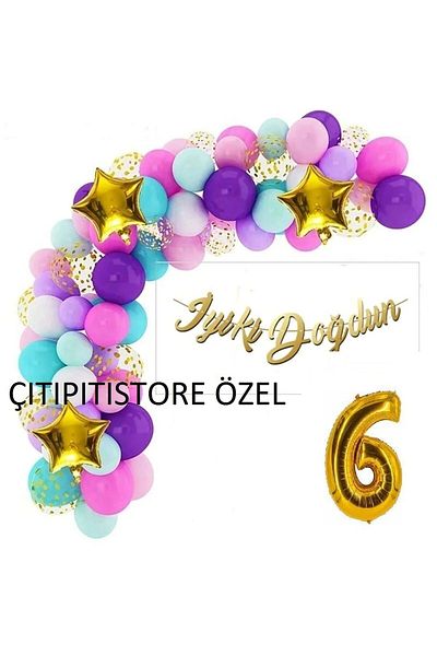 DÜVENCİ TİCARET 1-9 Years Birthday Party Supplies Decorations