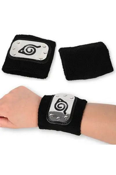 Köstebek Anime Naruto Konoha Metal Plate Bracelet