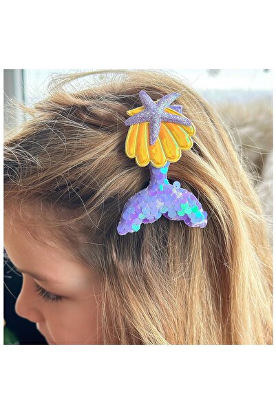 QUEEN AKSESUAR Trend Giant Large Shiny Pearlescent Sequin Glitter Mermaid Tai...