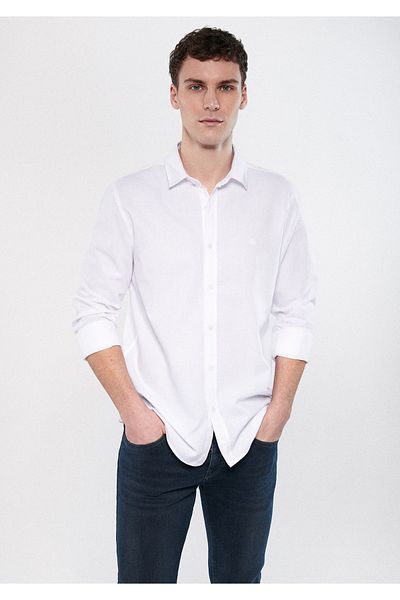 Mavi Cămașă albă slim fit - 8810666 -620