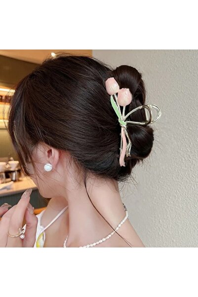 GÜLPEŞE Лялели голяма брошка с метална закопчалка Glpş-5124