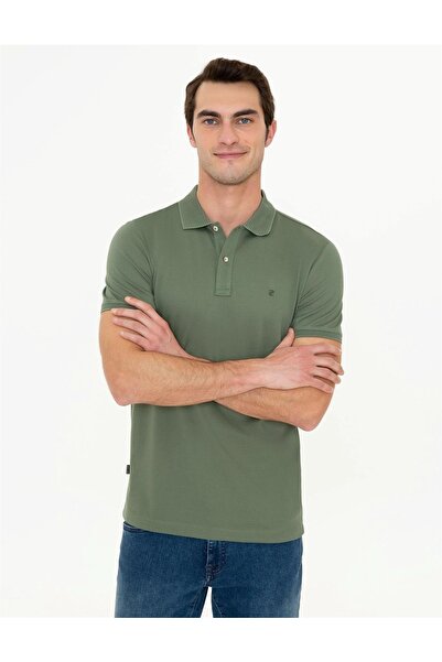 Pierre Cardin Μπλουζάκι Khaki Slim Fit Polo Neck