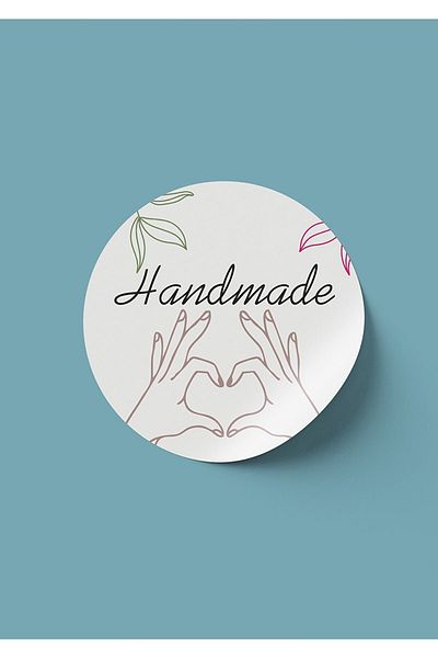 gg gençgirişimci Coated Sticker -hand Made- (4x4cm) 70 Pieces