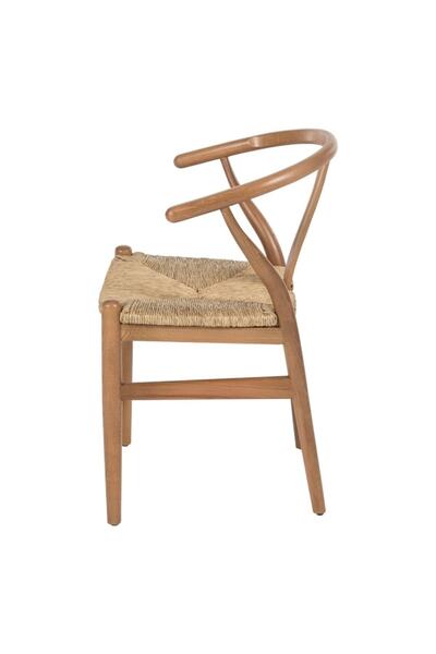 Massa Design Hasır Sandalye -danish Wishbone Sandalye- Hasır Naturel Sandalye