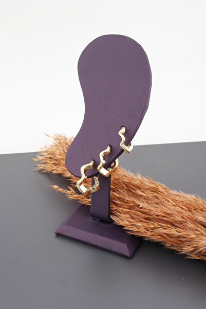 By Zeyna Aksesuar طقم أقراط نسائي أساسي 3 مقاسات 3 قطع