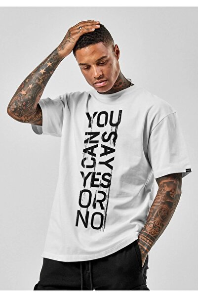 machiavelli تي شيرت أبيض كبير الحجم للجنسين مع حروف رأسية على الصدر