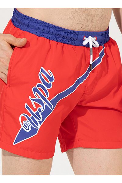 U.S. Polo Assn. Red Men's Shorts Swimsuit Rio