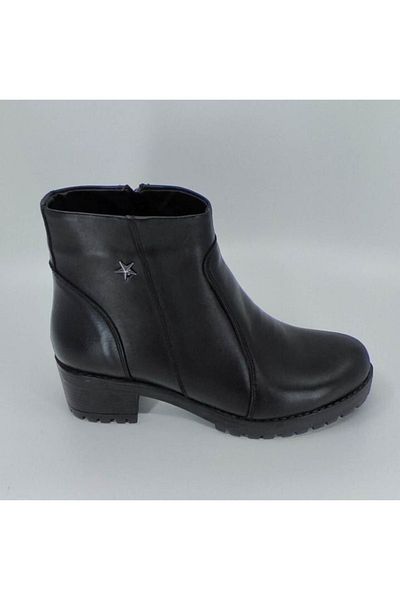 Modesa Leather Zippered Boots 36-40 Black