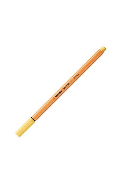 Stabilo 0.4 Mm Yellow Fineliner Point 88 Pen - Fine Felt Tip, Pack of 10