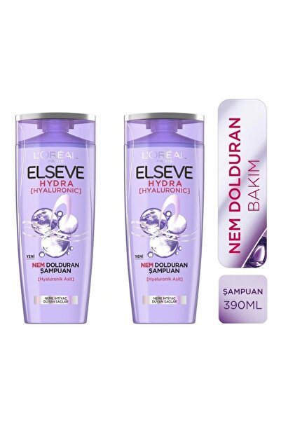 ELSEVE Hydra [hyaluronic] Nem Dolduran Şampuan 390ml 3600524063139 (2 Adet)
