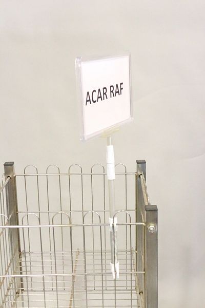 Acar Raf Πλαίσιο προώθησης προϊόντος Πλαστικό και ελατήριο Ετικέτα τιμής Πλαίσιο A5 Διαφανές