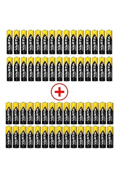 Varta Super Heavy Duty 60'lı Özel Pil Paketi (30 Aa+ 30 Aaa)