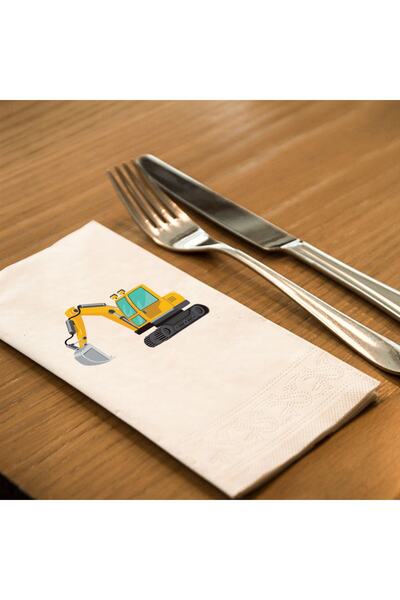 SkyMoon Kepçe Baskılı Garson Peçete, Konuşan Peçete