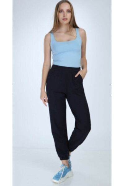 CAYA Μπλε ναυτικό φούτερ με λαστιχένια μανσέτες