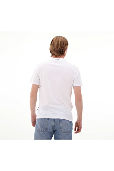 Napapijri P0a4h9k0021-r S-bollo Ss 1 Ανδρικό T-shirt Λευκό