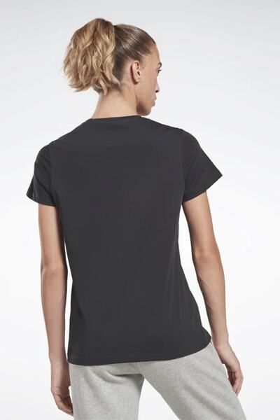 Reebok Te Graphic Tee - Tricou Vector Siyah Kadın Kısa Kol