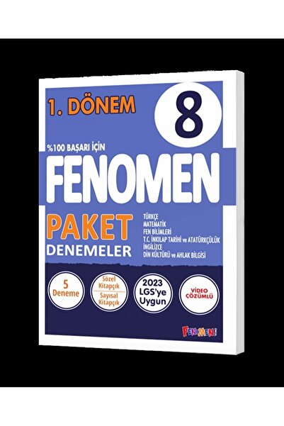 Fenomen Yayıncılık 1. Dönem Fenomen Lgs 8. Sınıf Paket Denemeler