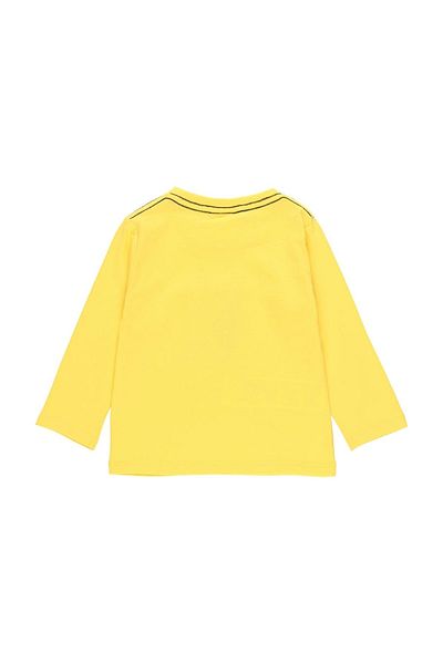 Boboli Boy's Yellow Long Sleeve T-Shirt - Turtle Print