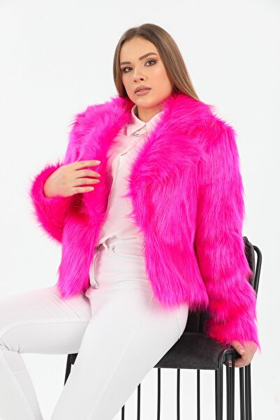 Redpoint Jackets Suni Kürk Fuşya Kadın Mont