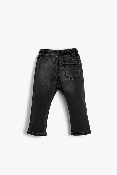 Koton Baby Boy Elastic Waist Pocket Jeans 3smb40004td