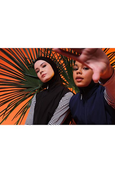 ALFASA Μαγιό Hijab με ρίγες με μανίκια
