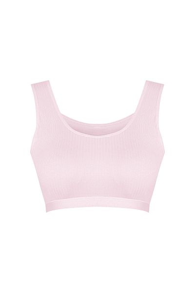 HNX Pink Camisole Thick Strap Padded Women's Bustier