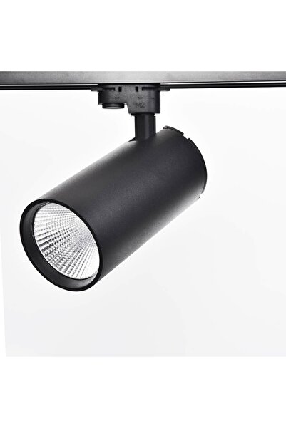 Mimarled Silindir Philips Ledli 30w Siyah Trifaze Ray Spot Ilık Beyaz Işık 4000k