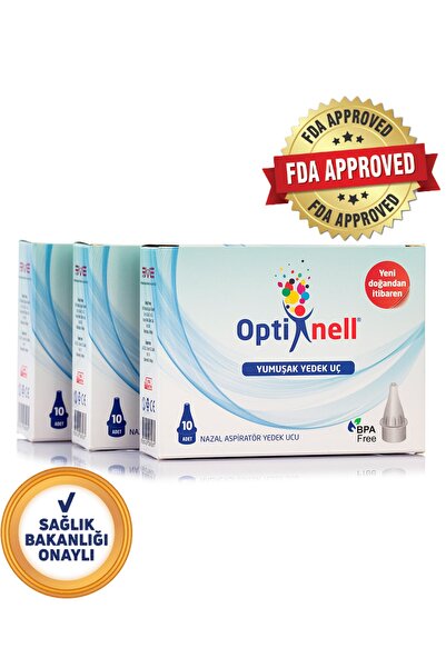 Optinell Bebek Nazal Burun Aspiratör Otribebe Uyumlu Yedek Uç 3 Kutu Skt: 07/...