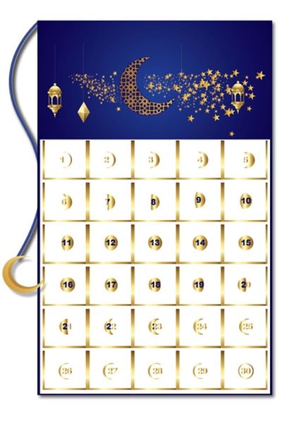 Dua Ramadan Board Calendar for Preparing Children to Ramadan