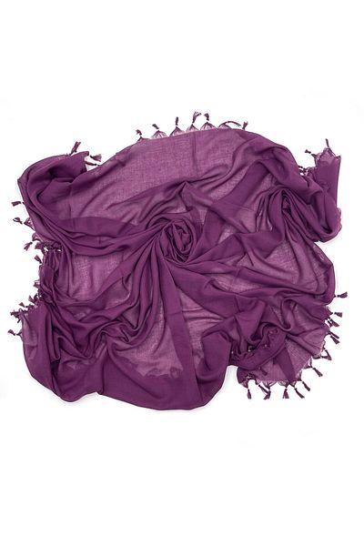 Naz Ipek Pachet de 3 bumbac, culoare uni, lucrat manual, cu margele, distribuire cadou 110x110cm