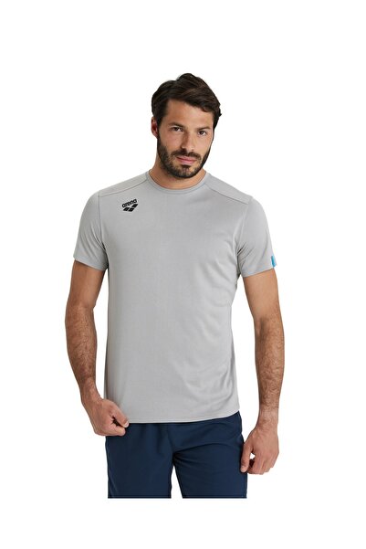 ARENA Team Solid Unisex Gri Günlük Stil Tişört