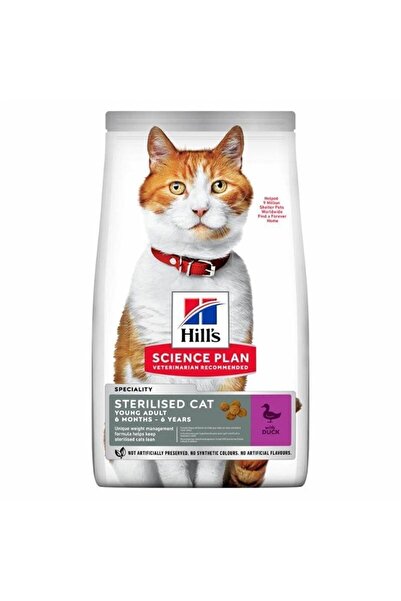Hill's Scıence Plan Ördekli Kısırlaştırılmış Kedi Maması 8kg + 2kg HEDİYE!
