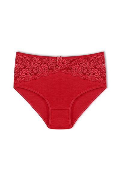 HNX Γυναικεία κιλότα Red Reverse V Lace Bato