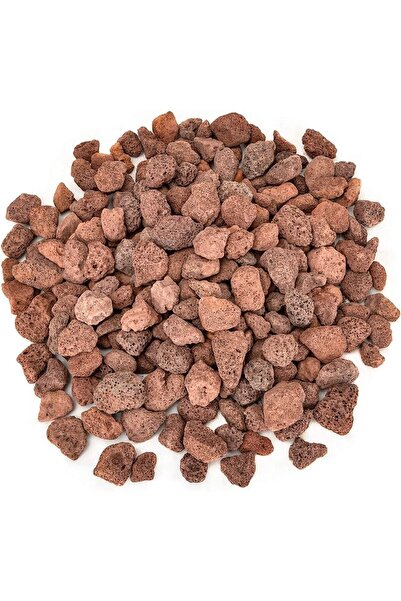 Asenya Kırmızı Pomza Taşı 8-16 Mm 5 Kg Volkanik Cürüf Ponza Lav Kırığı