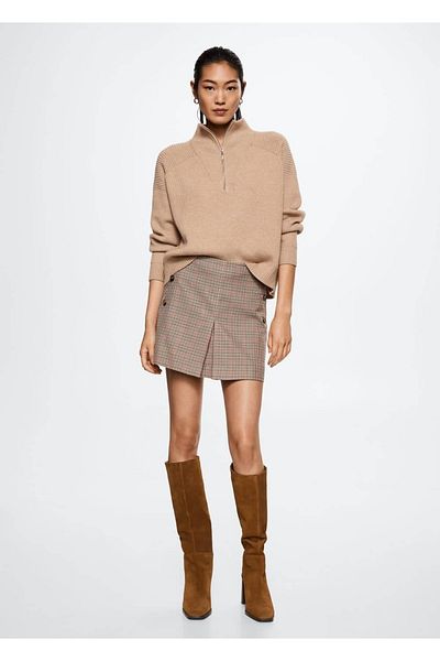 MANGO Woman Minisukně - se vzorem Houndstooth