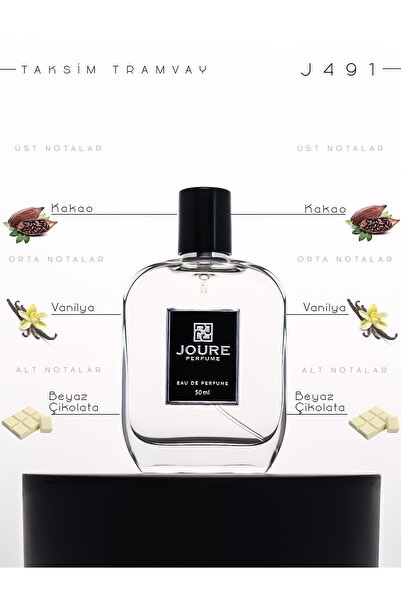 JOURE PERFUME Joure J491 Kakao Vanilya Beyaz Çikolata Kokulu 50 ml Kalıcı Edp Unısex Parfüm 8683498813073
