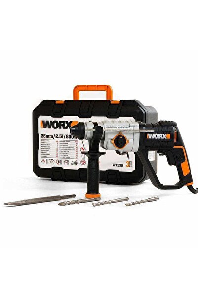 WORX Sds-plus Kırıcı Delici Wx339 800watt 2.5j 4 Adet Uç