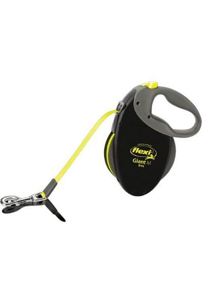 Flexi Retractable Collar Neon Giant Yellow M 8 Mt