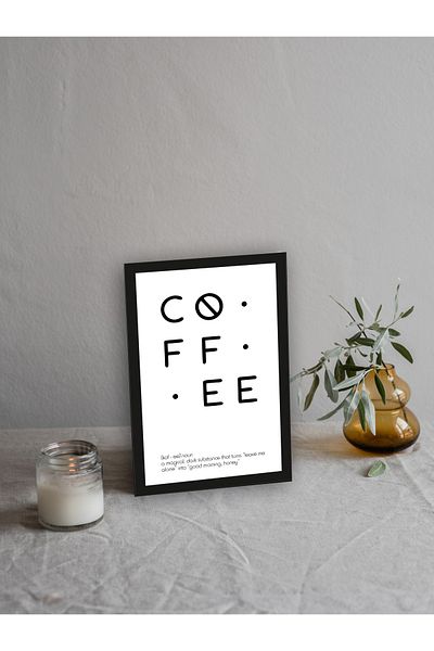 Wooden Factory Motto Concept MDF Pictură de perete - Coffee Concept pentru casă, sufragerie, birou, dormitor